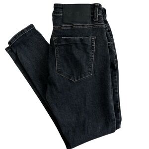 One Teaspoon High Waist Freebirds II Black Dark Denim Jean Sz 29 Festival Grunge